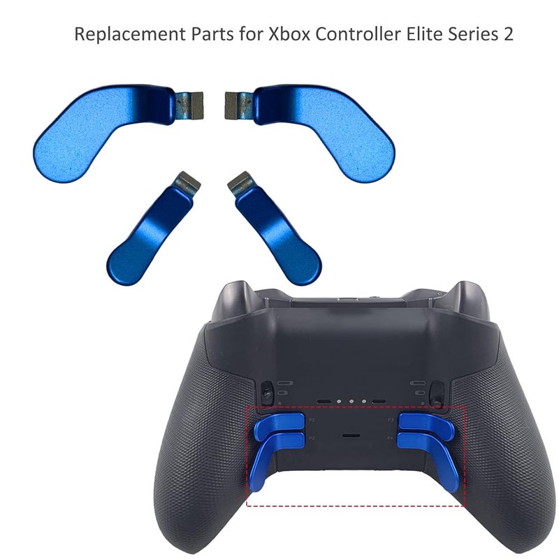 CaoXiong 4 عبوات من دعامات التحكم النخبوية لجهاز Xbox Elite 2، ملحقات دعامات التحكم النخبوية من الفولاذ المقاوم للصدأ لجهاز Xbox One Elite Controller Series 2، Elite Series 1 و Elite 2 Core Controller (أزرق) [لعبة فيديو] [لعبة فيديو] - Image 2